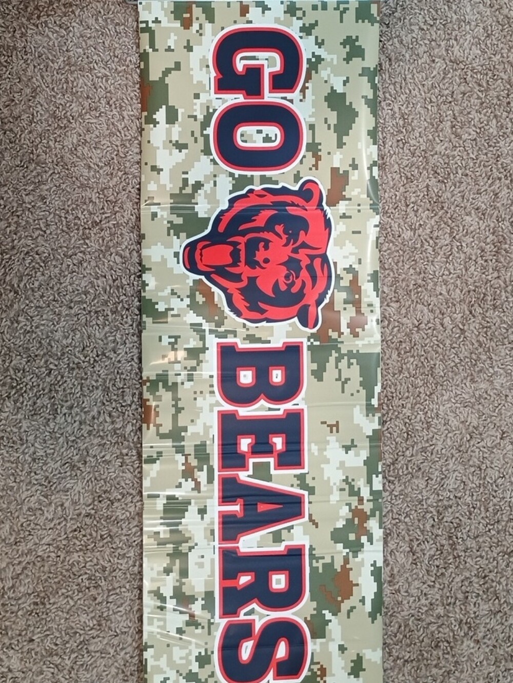 NFL Chicago Bears Camo Banner -